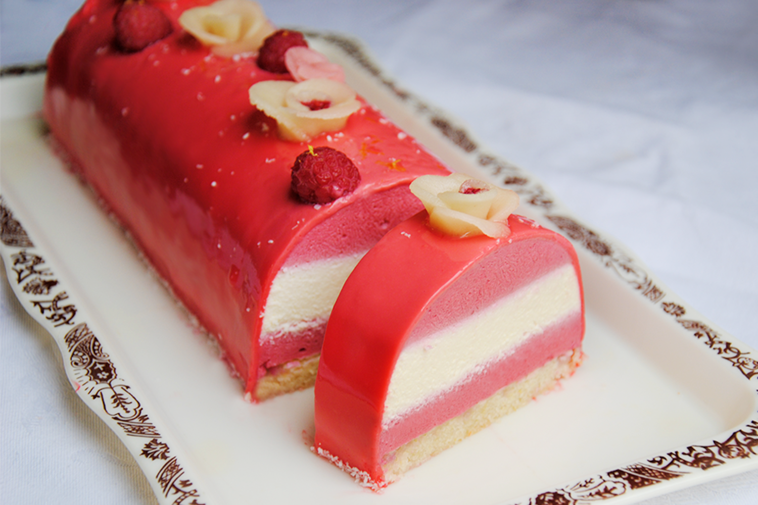 Bûche Framboisier
