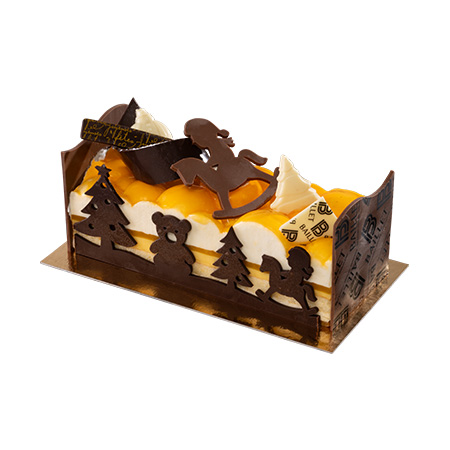 Buche de Noel cheval à bascule
