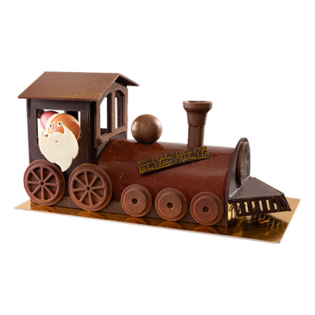 Locomotive de Noel en chocolat