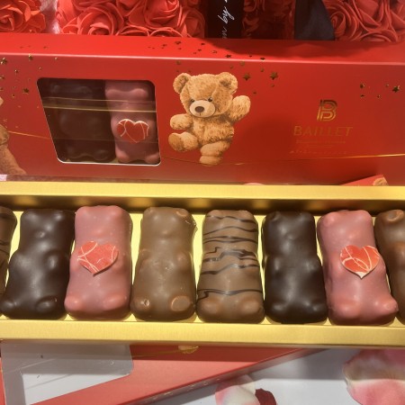 Boite oursons guimauve St Valentin